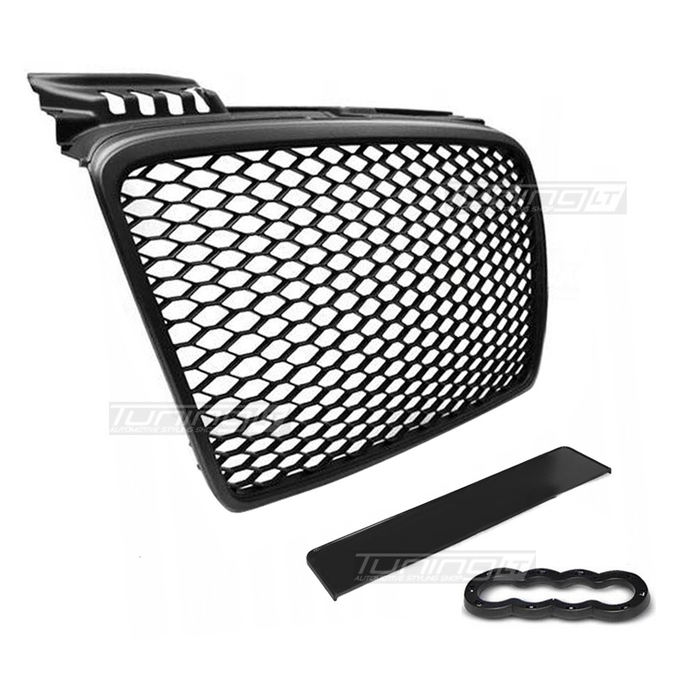 For Audi A B Front Grill Rs Style Matte Black