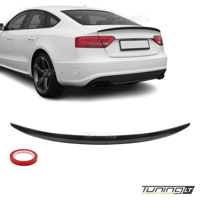 Spoileris ant Bagažinės Dangčio skirtas Audi A5 B8 Sportback (09-16), juodas blizgus Spoileris ant Bagažinės Dangčio skirtas Audi A5 B8 Sportback (09-16), juodas blizgus