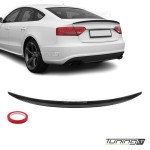 Spoileris ant Bagažinės Dangčio skirtas Audi A5 B8 Sportback (09-16), juodas blizgus