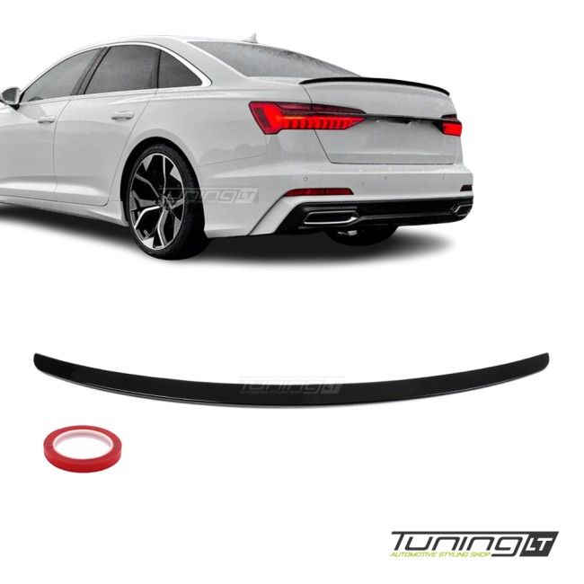 Spoileris ant Bagažinės Dangčio skirtas Audi A6 C8 / S6 C8 (19-) sedan, juodas blizgus Spoileris ant Bagažinės Dangčio skirtas Audi A6 C8 / S6 C8 (19-) sedan, juodas blizgus