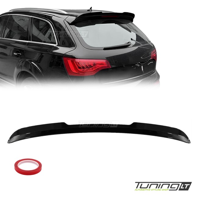 Spoileris ant Bagažinės Dangčio skirtas Audi Q7 4L / SQ7 4L (06-15), juodas blizgus