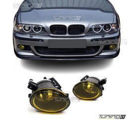 Fog lights for BMW E39 (M5 / M-Tech), yellow 