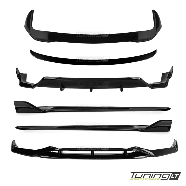 Aero apdailos Paketas su bagažinės Spoileriais skirtas BMW X5 F15 (14-18), juodas blizgus Aero apdailos Paketas su bagažinės Spoileriais skirtas BMW X5 F15 (14-18), juodas blizgus