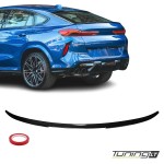 X6M-style Trunk Spoiler for BMW X6 G06 / F96, glossy black