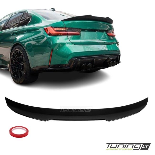 PSM style Spoileris ant Bagažinės skirtas BMW G20 / G80, juodas blizgus