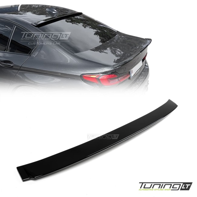 AC išvaizdos Spoileris ant Galinio Stiklo skirtas BMW G30 / F90 Sedan, juodas blizgus AC išvaizdos Spoileris ant Galinio Stiklo skirtas BMW G30 / F90 Sedan, juodas blizgus