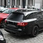 C63-style Roof Spoiler for Mercedes S205 (W205) Estate, glossy black
