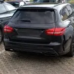 C63-style Roof Spoiler for Mercedes S205 (W205) Estate, glossy black