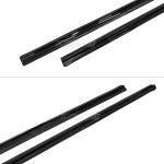 Poslenksčiai / Slenksčių Apdailos, komplektas skirtas VW T5 / T5.1 / T6 / T6.1 su trumpa baze, juodi blizgūs