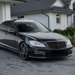 Priekinės Grotelės skirtos Mercedes-Benz W221 (09-13) be distroniko, juodos blizgios