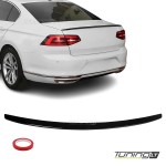 Trunk Spoiler for VW Passat B8 (15-22) sedan, glossy black