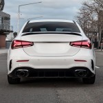 A45-inspired Trunk Spoiler for Mercedes-Benz V177 (18-25) sedan, glossy black