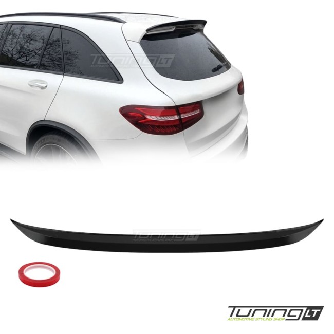 Spoileris / Stogelis ant Bagažinės dangčio skirtas Mercedes-Benz GLC X253 (15-22), juodas blizgus