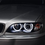 Headlights set with LED Angel Eyes for BMW E46 facelift (01-05) sedan / touring