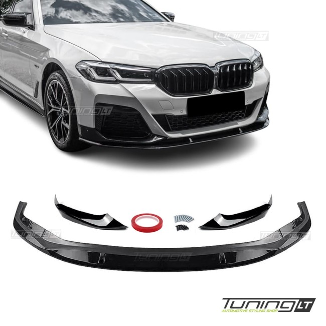 Front Bumper Lip Spoiler for BMW G30 / G31 LCI (21-23), glossy black Front Bumper Lip Spoiler for BMW G30 / G31 LCI (21-23), glossy black