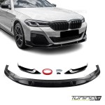 Front Bumper Lip Spoiler for BMW G30 / G31 LCI (21-23), glossy black