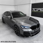 Front Bumper Lip Spoiler for BMW G30 / G31 LCI (21-23), glossy black