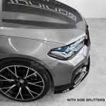 Front Bumper Lip Spoiler for BMW G30 / G31 LCI (21-23), glossy black