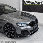 Front Bumper Lip Spoiler for BMW G30 / G31 LCI (21-23), glossy black
