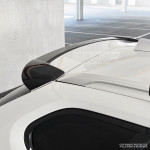 Roof Spoiler for BMW X1 E84, glossy black