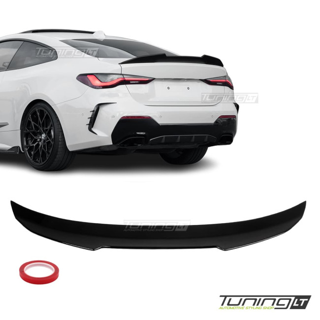PSM style Spoileris ant Bagažinės skirtas BMW G22 / G82 Coupe, juodas blizgus
