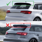 RS-style Roof Spoiler for Audi A3 8V Sportback (5-door), glossy black