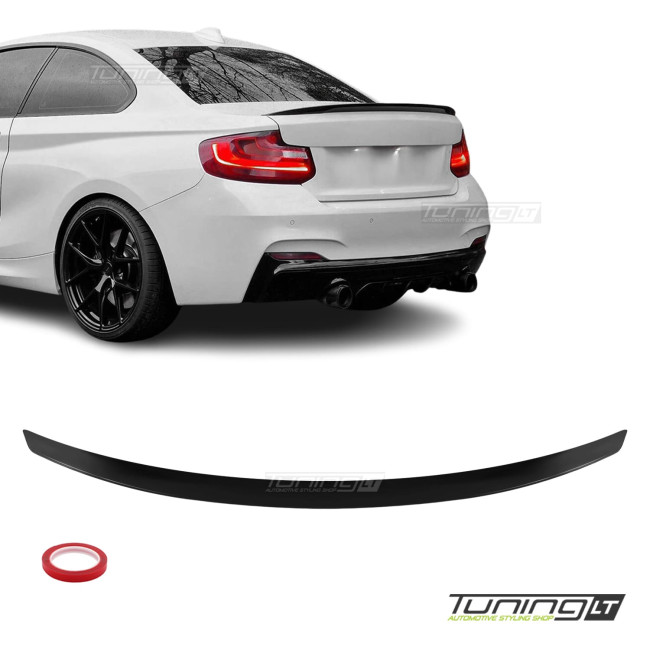 Performance bagažinės spoileris skirtas BMW F22 / F23 / F87, juodas blizgus Performance bagažinės spoileris skirtas BMW F22 / F23 / F87, juodas blizgus