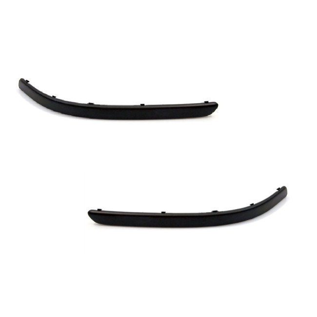 Front bumper impact strips without PDC holes, set for M bumper for BMW E39 (95-03)