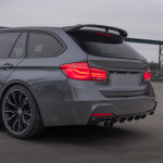 Performance rear bumper diffuser for BMW F30 / F31 (11-19), glossy black