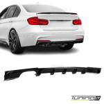 Performance rear bumper diffuser for BMW F30 / F31 (11-19), glossy black