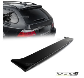 H style Roof Spoiler for BMW E61 Touring, glossy black