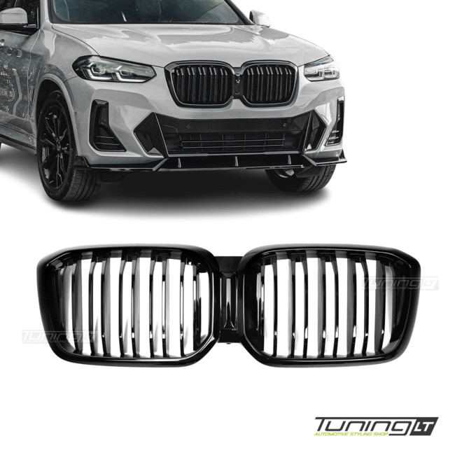 Performance kidney Grille for BMW G01 X3 LCI / G02 X4 LCI (21-24), glossy black