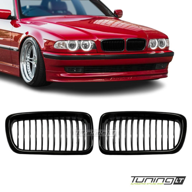 Front Kidney Grille for BMW E38 (94-01), glossy black