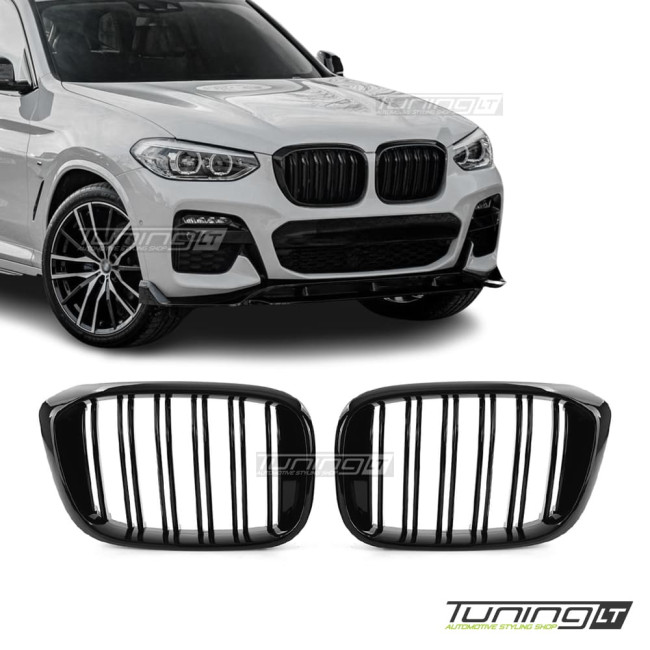 Performance Grille set for BMW G01 X3 / G02 X4 (18-21), glossy black