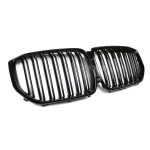 Performance priekinės Grotelės skirtos BMW G05 X5 PRE-LCI (19-23), dvigubos, juodos blizgios