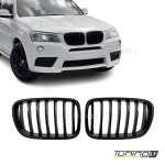 Kidney Grille set for BMW X3 F25 PRE-LCI (11-14), glossy black