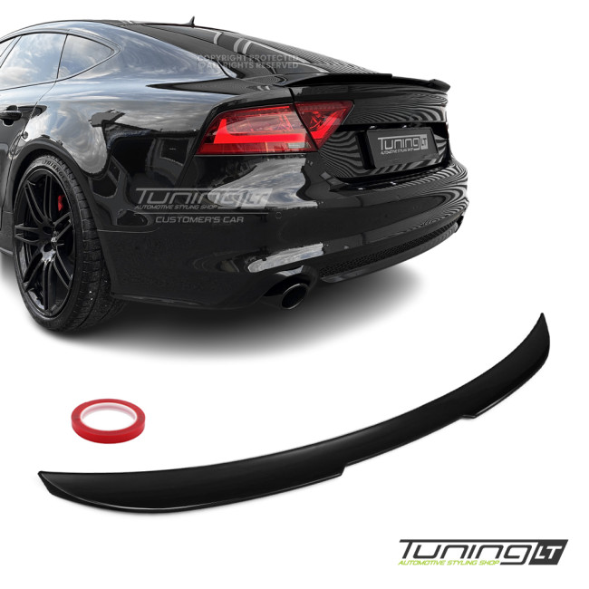 Trunk Spoiler for Audi A7 C7 / S7 C7 (10-18), glossy black Trunk Spoiler for Audi A7 C7 / S7 C7 (10-18), glossy black