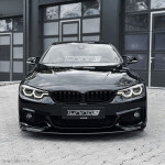 Performance priekinis pažeminimas skirtas BMW F32 / F33 / F36, juodas blizgus
