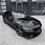 Performance priekinis pažeminimas skirtas BMW F32 / F33 / F36, juodas blizgus