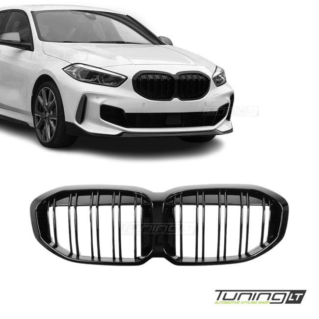 Performance Priekinės Grotelės skirtos BMW F40 PRE-LCI (19-24), juodos blizgios Performance Priekinės Grotelės skirtos BMW F40 PRE-LCI (19-24), juodos blizgios