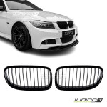 Front kidney Grille set for BMW E90 / E91 LCI (08-11), glossy black