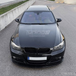 Priekinės Grotelės, komplektas skirtas BMW E90 / E91 LCI (08-11), juodos blizgios