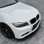 Priekinės Grotelės, komplektas skirtas BMW E90 / E91 LCI (08-11), juodos blizgios
