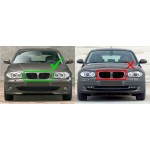 Performance kidney Grille set for BMW E81 / E87, glossy black 