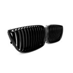 Front Kidney Grille set for BMW E81 / E87, glossy black