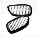 Priekinės Grotelės, komplektas skirtas BMW E92 / E93 (06-10), juodos blizgios