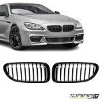 Priekinės Grotelės, komplektas skirtas BMW F06 / F12 / F13 (11-18), juodos blizgios