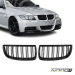 Performance Priekinės Grotelės (be kapoto apdailų), komplektas skirtas BMW E90 / E91 (05-08), dvigubos blizgios