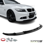 Priekinis Pažeminimas skirtas BMW E90 / E91 LCI M-Pack, juodas blizgus - SUSTIPRINTA VERSIJA
