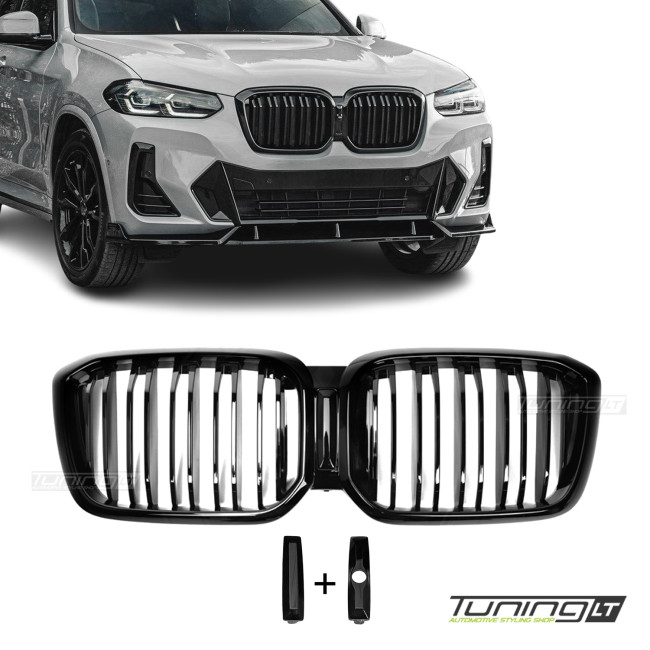 Performance kidney Grille for BMW G01 X3 LCI / G02 X4 LCI (21-24), glossy black Performance kidney Grille for BMW G01 X3 LCI / G02 X4 LCI (21-24), glossy black
